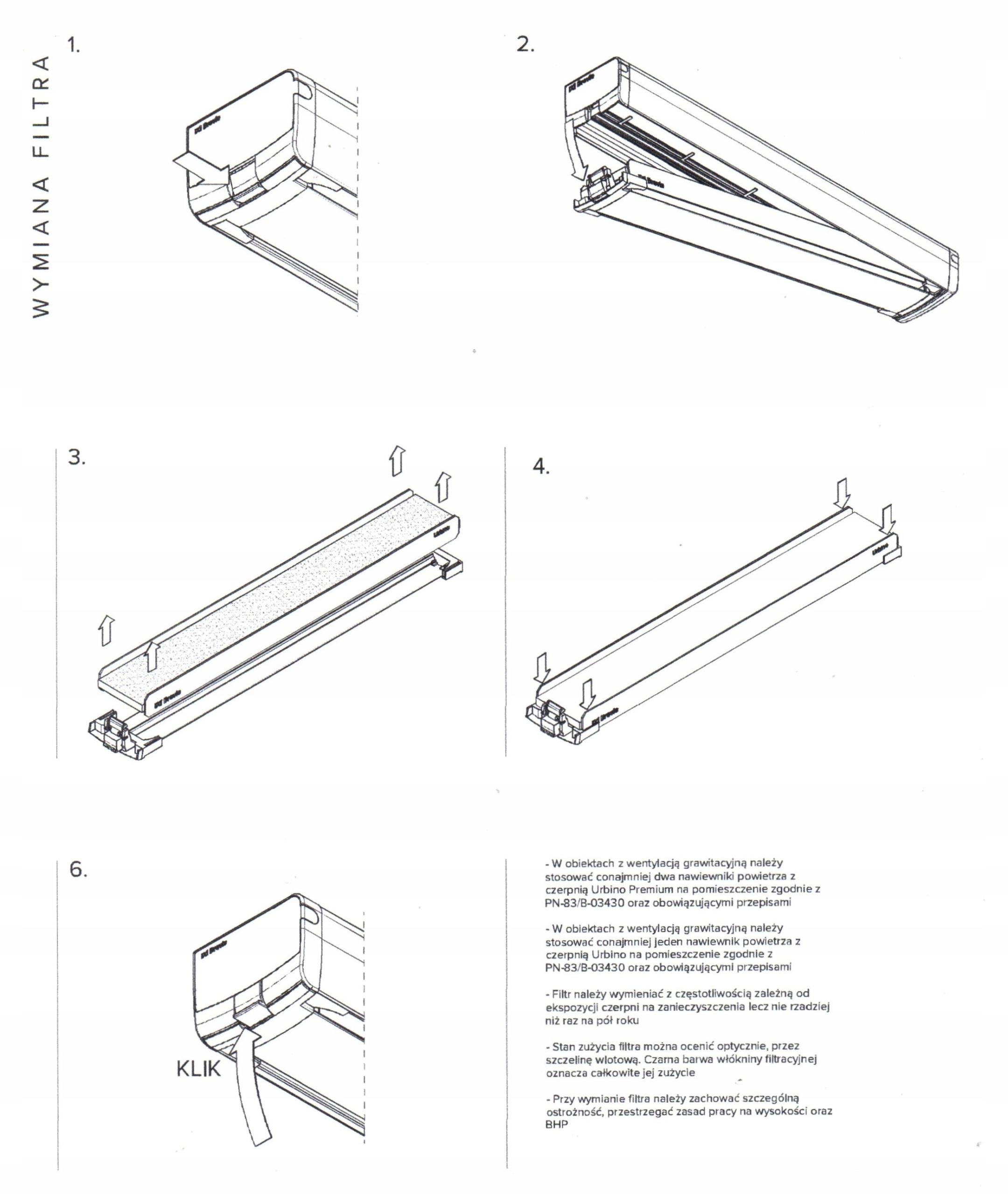 Węglowy filtr CARBON do okapu antysmogowego URBINO do nawiewnika VENTAIR Kod producenta Select URbino