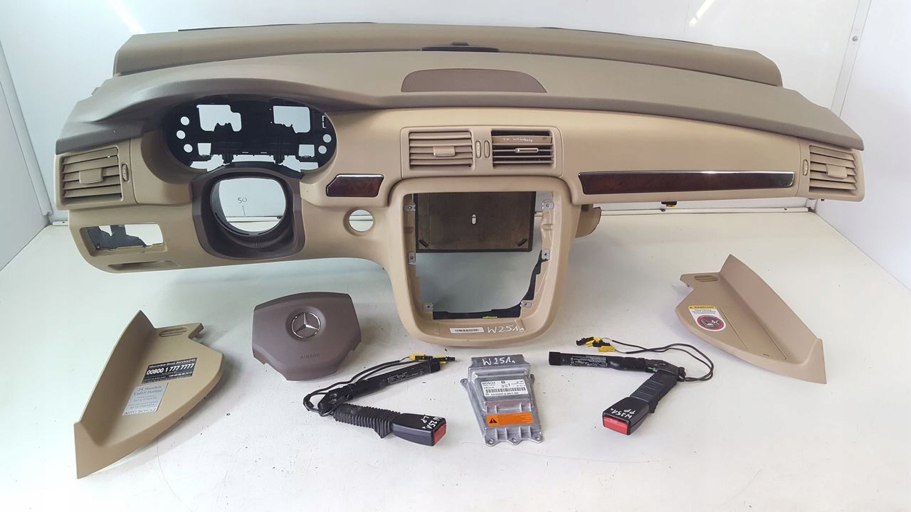 dashboard console tension belts Mercedes W251 3,0 CDI