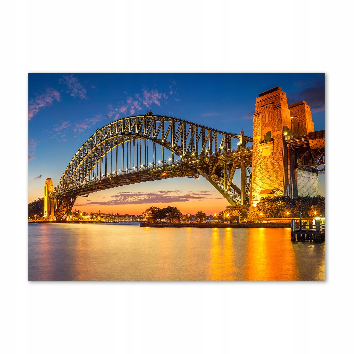 Skleněný obraz na zeď Panorama Sydney 100x70