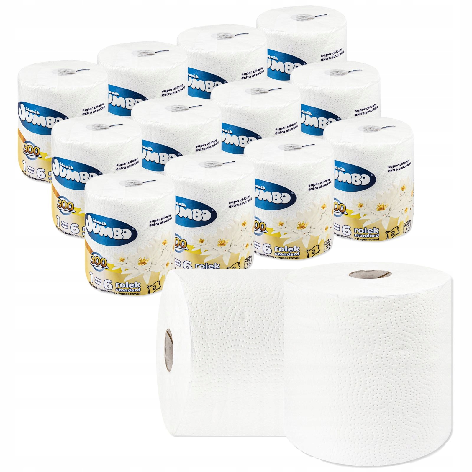 

Słonik Jumbo Ręcznik Papierowy 2W 300 list x 12szt
