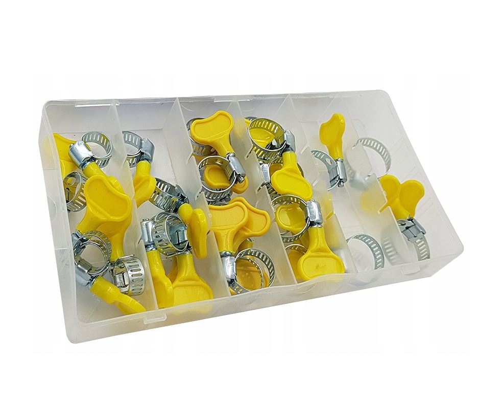 Metalowe Opaski Zaciskowe Ślimakowe Obejmy Motylek