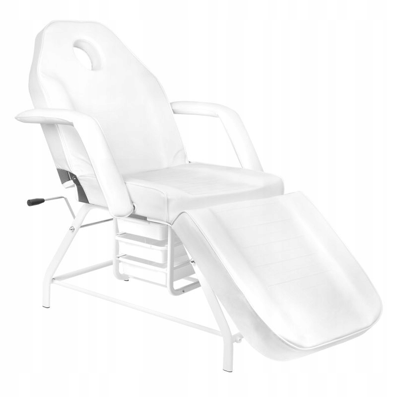 Kosmetické křeslo 557A s miskami, bílá barva