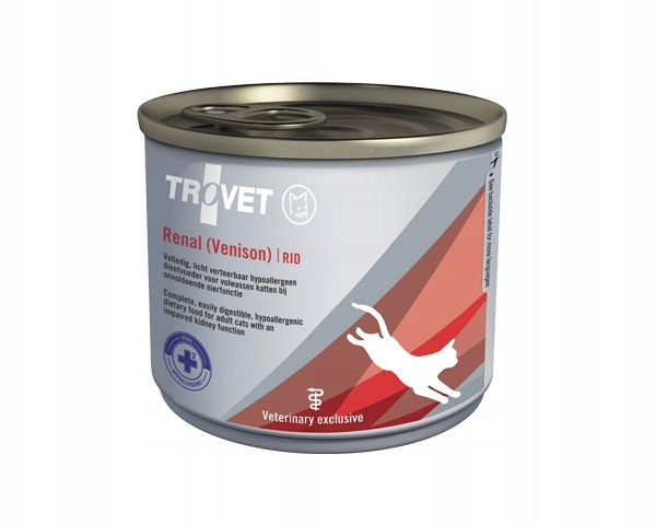 Levně 5x Trovet Rid Renal Venison 200g vlhké krmivo veterinární pro kočky
