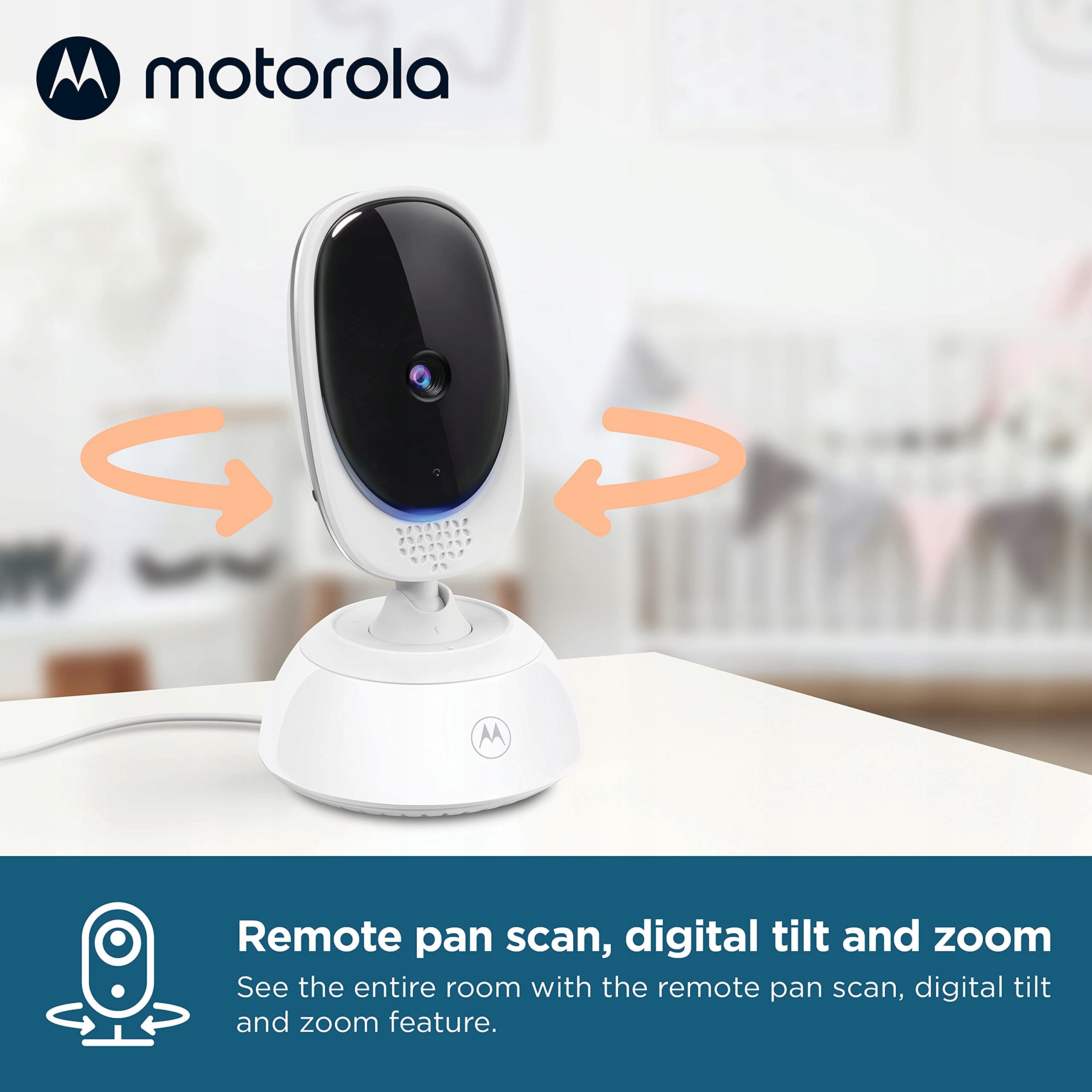 MOTOROLA Elektroniczna Niania Kamera 5" Monitor Nocny Zoom Komunikacja — miniatura 9