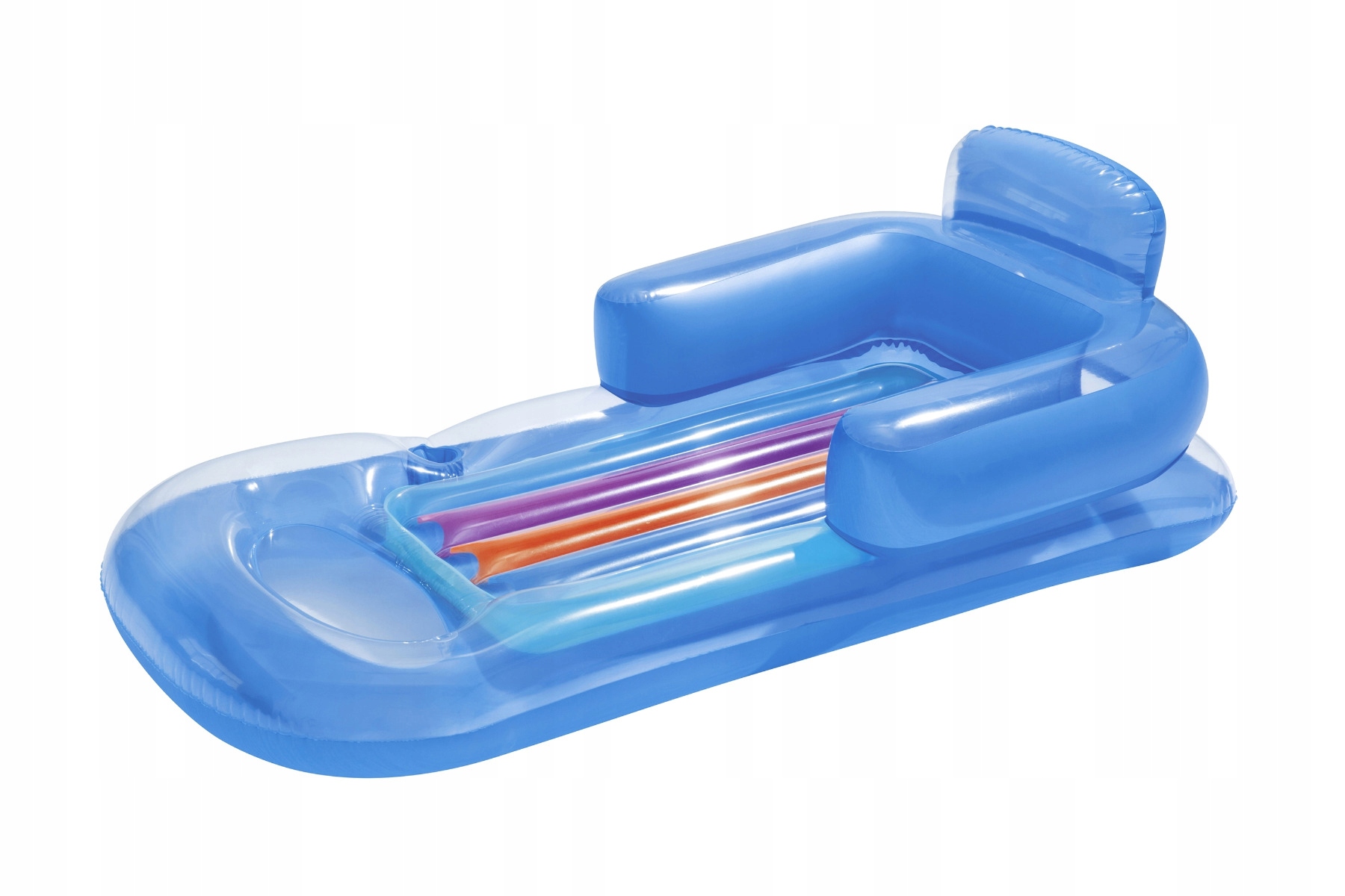 MATERAC DMUCHANY Z OPARCIEM FOTEL PLAŻOWY BESTWAY PLAŻA BASEN DO PŁYWANIA Średnica 69 cm