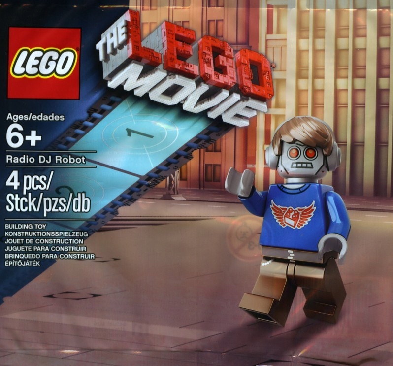 nový Lego Movie Polybag 5002203 Radio Dj Robot Misb 2014