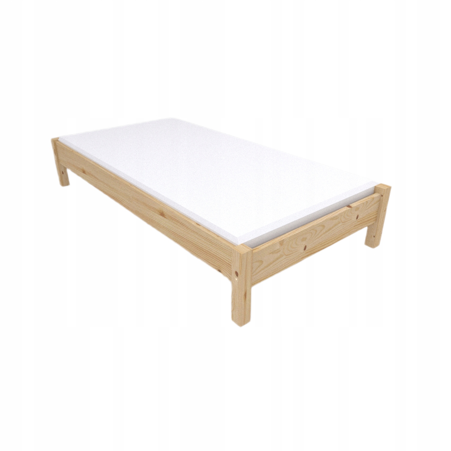 Dětská postel 70x180 s roštem Nízká Minimalistická Přírodní Odolná