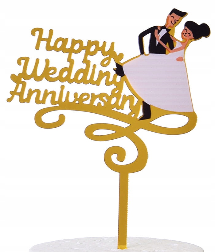 

Topper Happy Wedding Annluversary Rocznica Ślubu