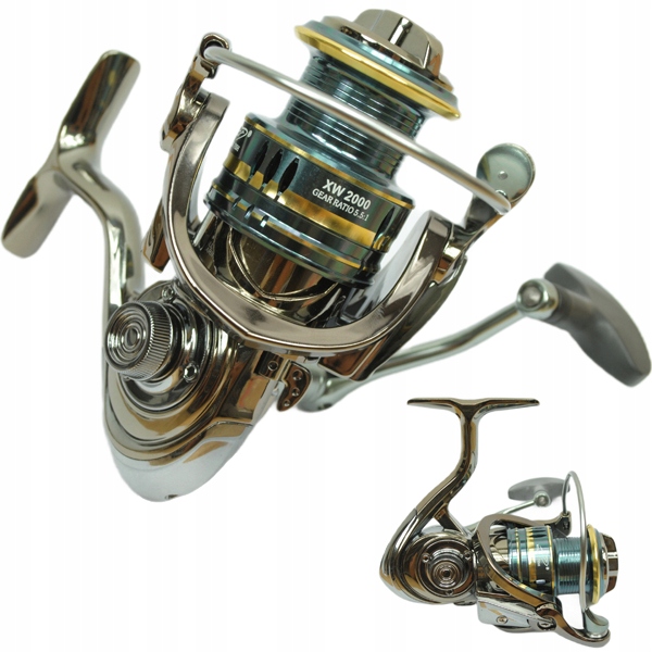 silný Kołowrotek XW2000 celokovový 11 ložisek, feeder spinning match