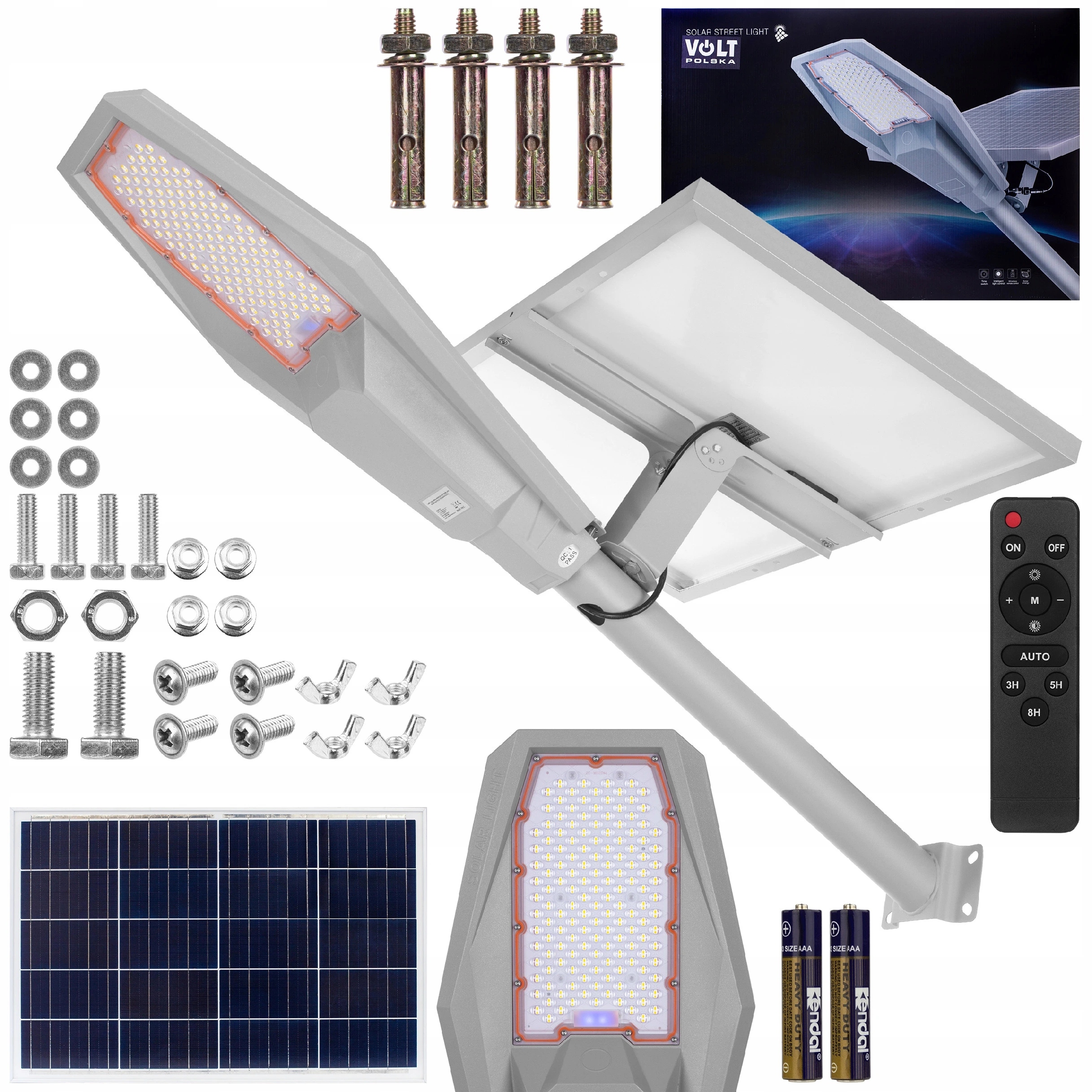 Solárna lampa 480W 50W panel 48000mAh