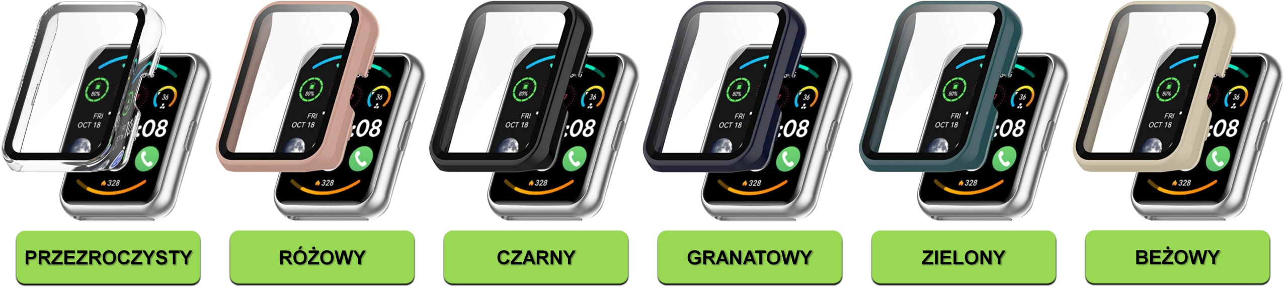 ETUI OCHRONNE 2w1 DO HUAWEI WATCH FIT 2 |6 KOLORÓW Marka smartGEAR