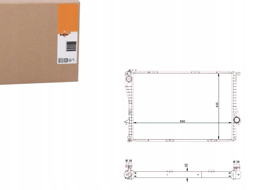 NRF CHŁODNICA BMW E39 E38 NRF