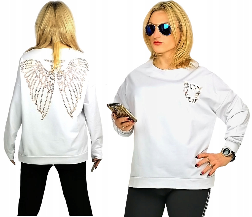 

New Oryginalna Bluza Oversize Kolory 44 46 48 Uni