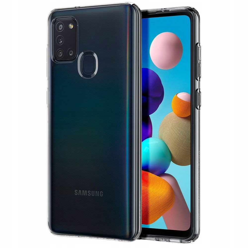 ETUI CLEAR CASE SLIM PLECKI POKROWIEC FUTERAŁ DO SAMSUNG GALAXY A21S +SZKŁO Kolor bezbarwny
