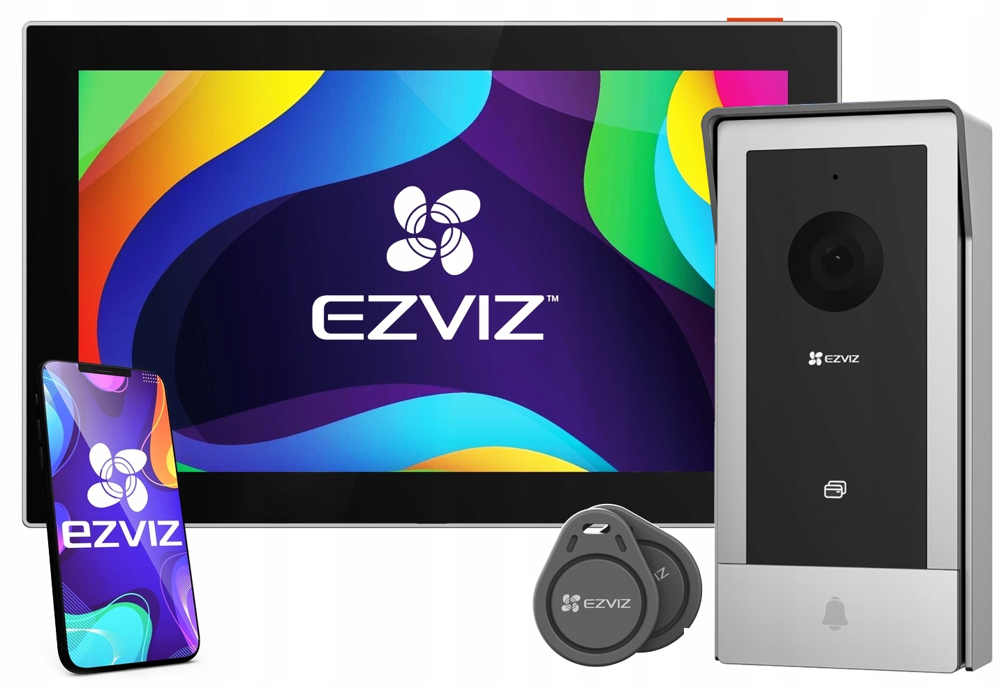 Videovrátnik Ezviz CP5 Domofon s kamerou 7" LCD 2-žilový Slim Bránka Brána