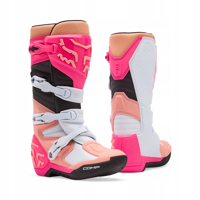 Dámske Motocyklové Topánky Fox Comp Pink Pink (10)