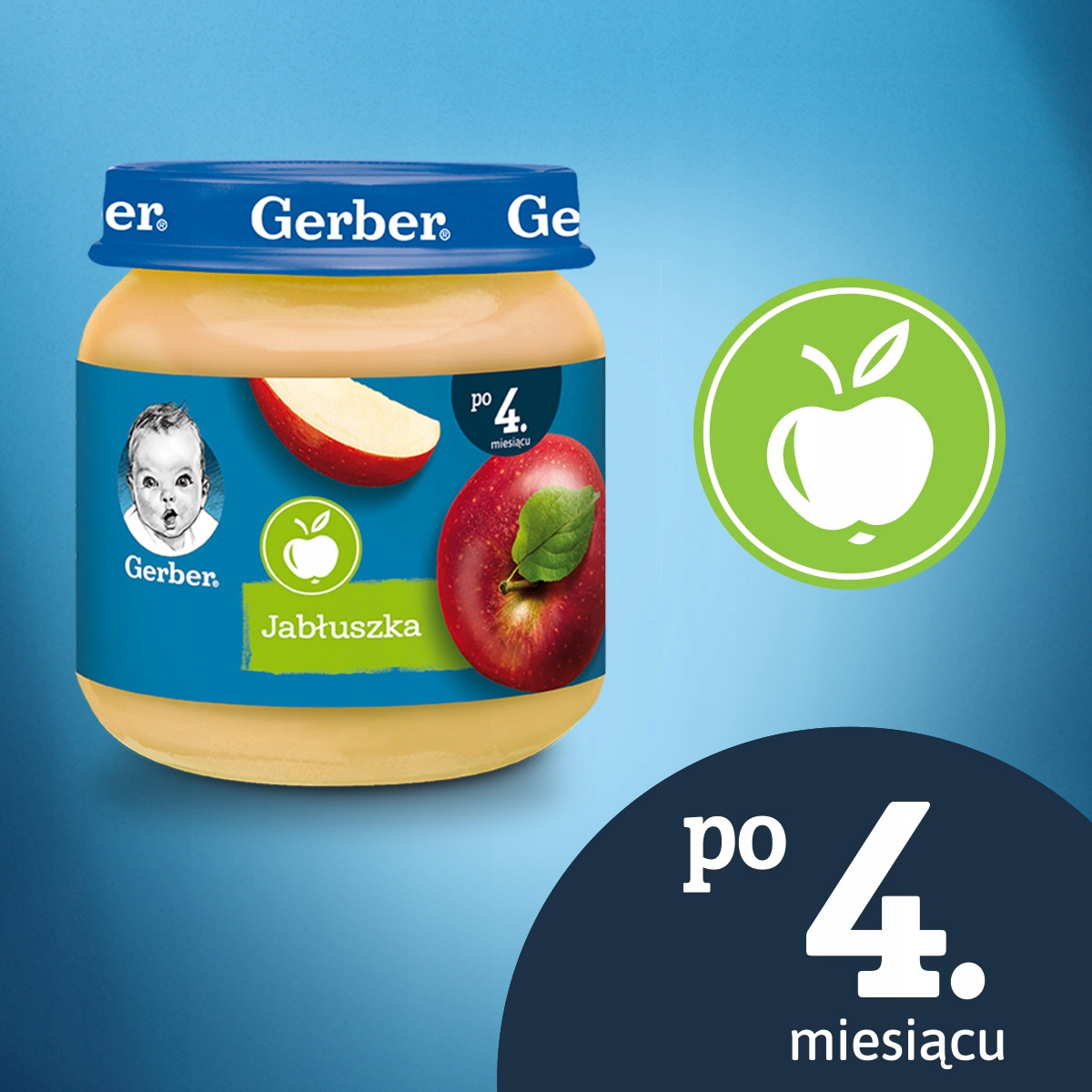 GERBER deserek jabłuszka 6x125g Marka Gerber