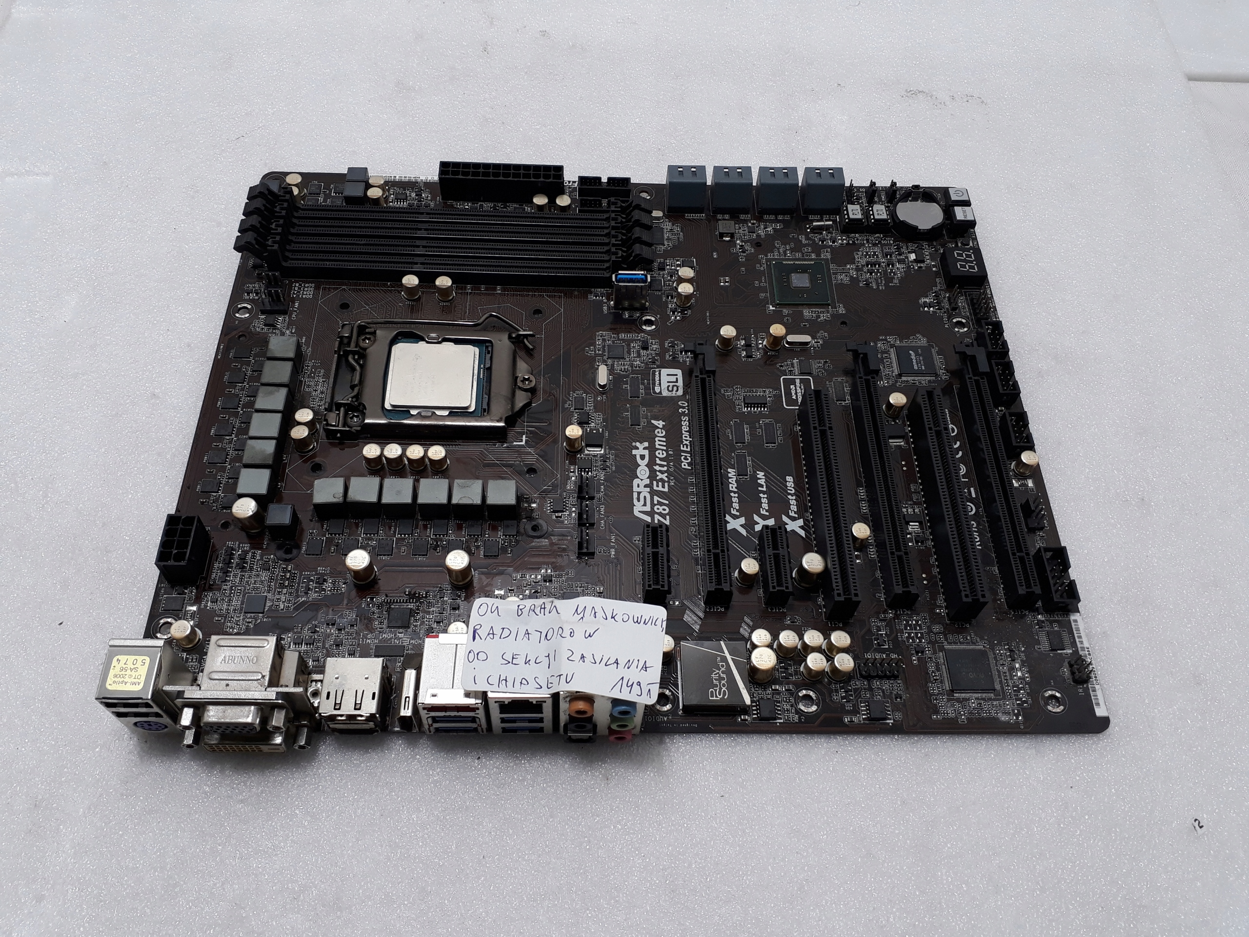 PŁYTA GŁÓWNA ASROCK Z87 EXTREME 4 G3260 D7662