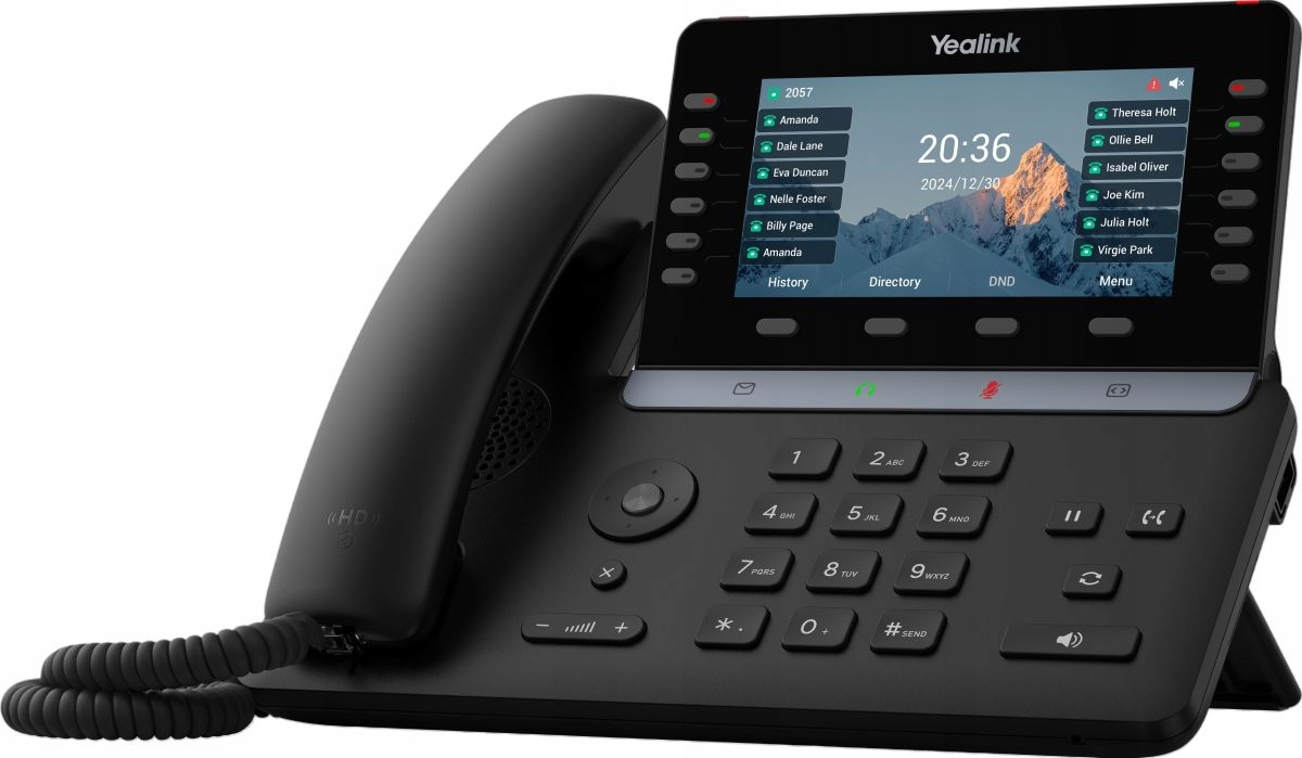 Yealink T85W Telefon Ip VoIP Gigabit PoE WiFi Bluetooth, następca T54W