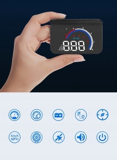 WYŚWIETLACZ PROJEKTOR LED LCD HUD OBD2 GPS USB M13 Marka Inny