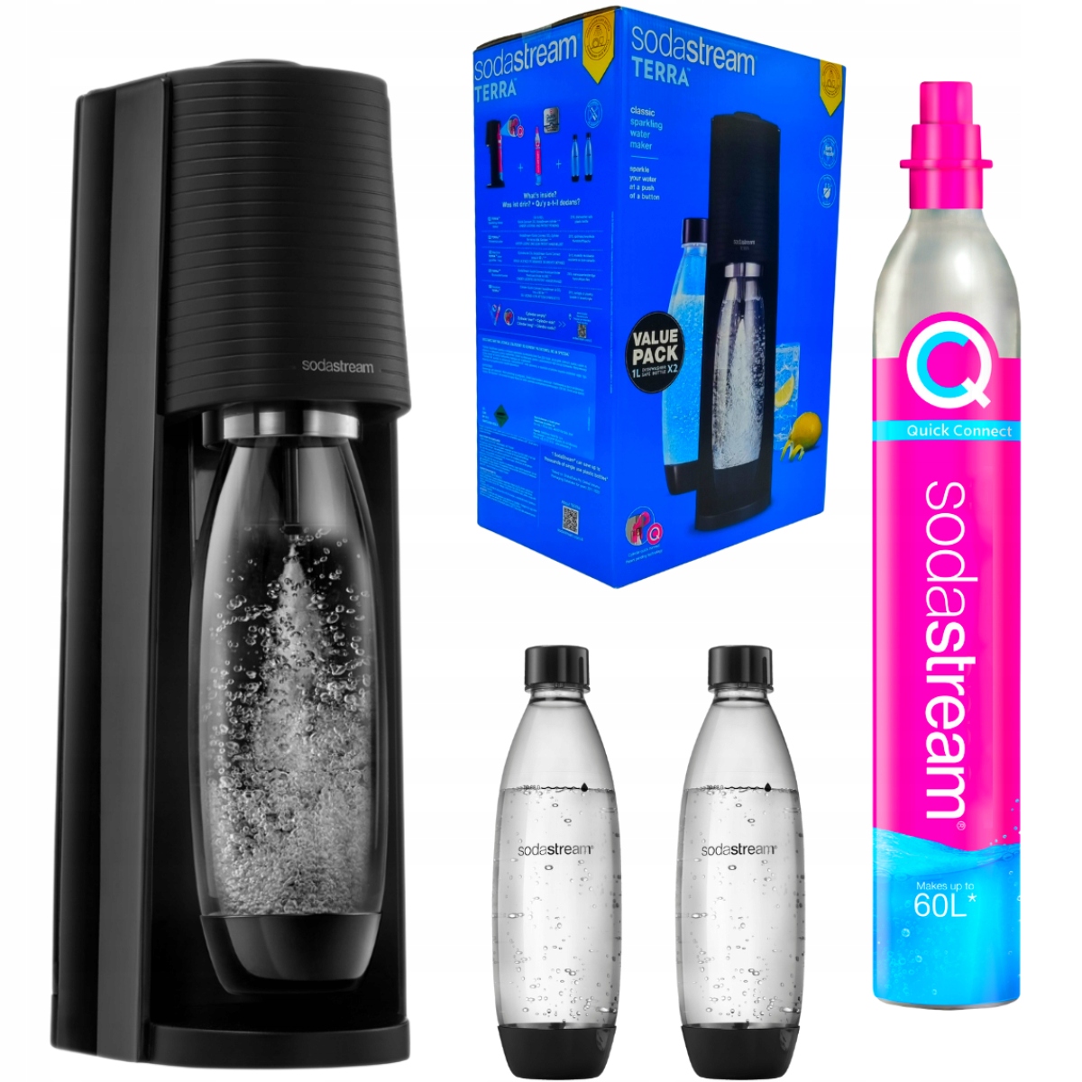 Sodastream Carbonator Terra Mega Pack with Pepsi Max