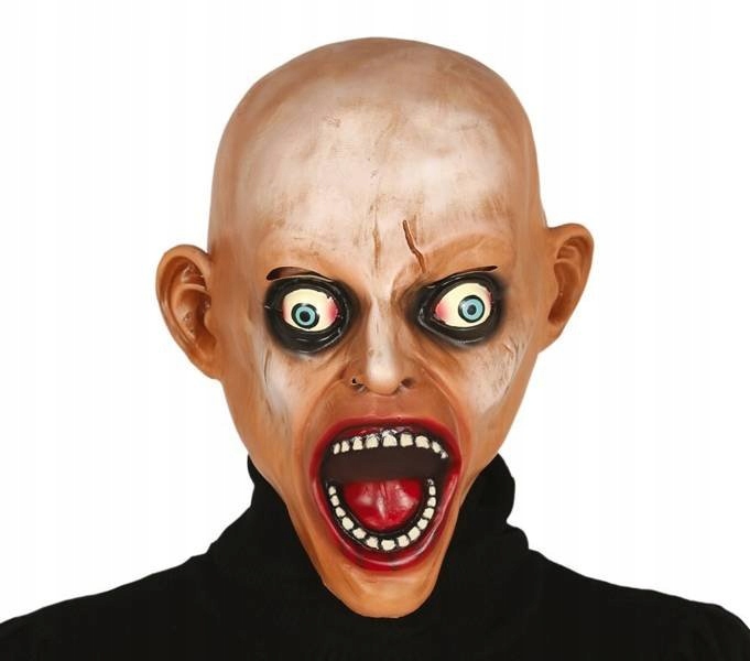 

Maska Lateksowa Łysy Zombie Żywy Trup Wytrzeszcz