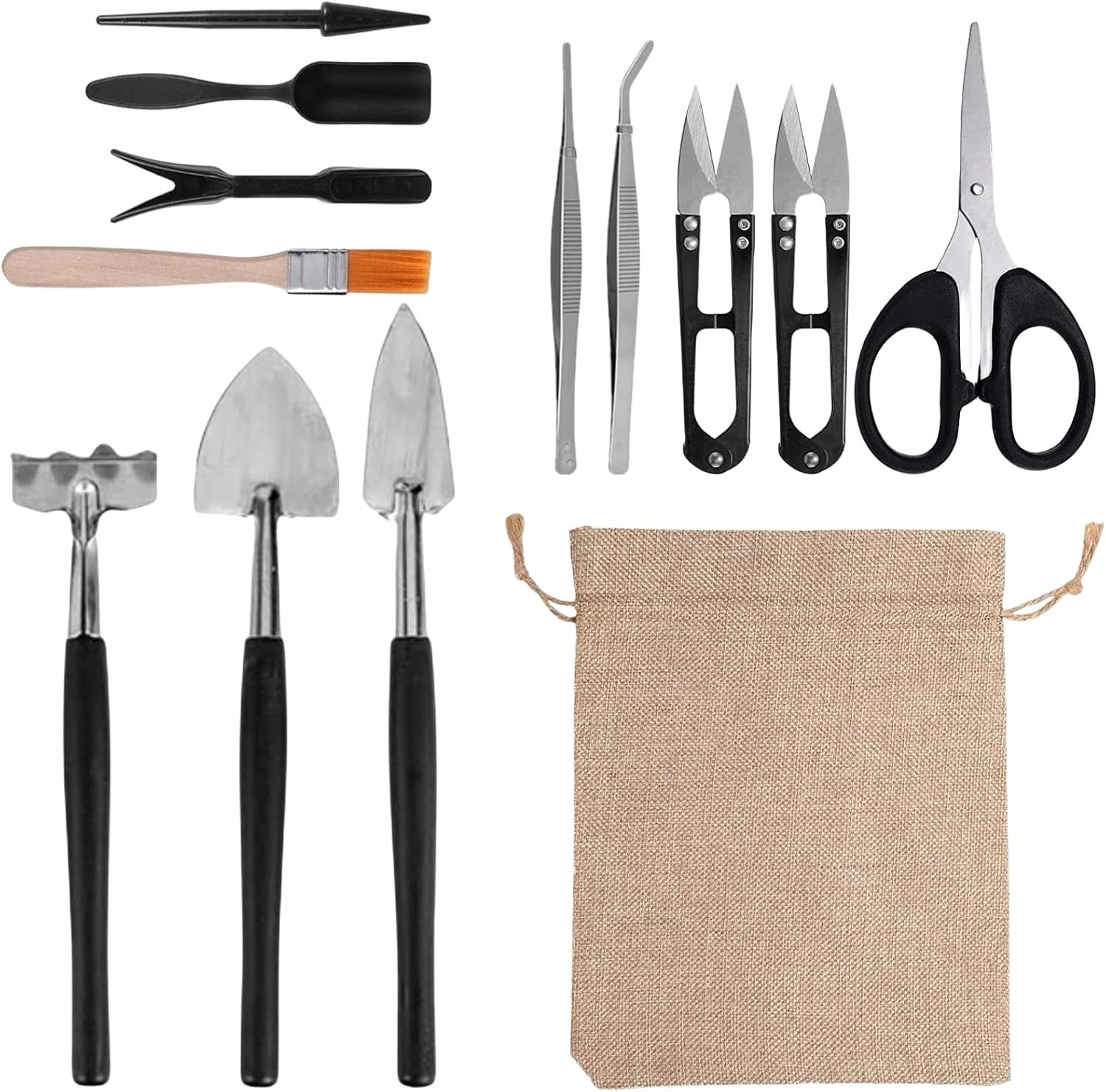 Sada bonsajových nástrojů 13 ks – startovací sada s taškou