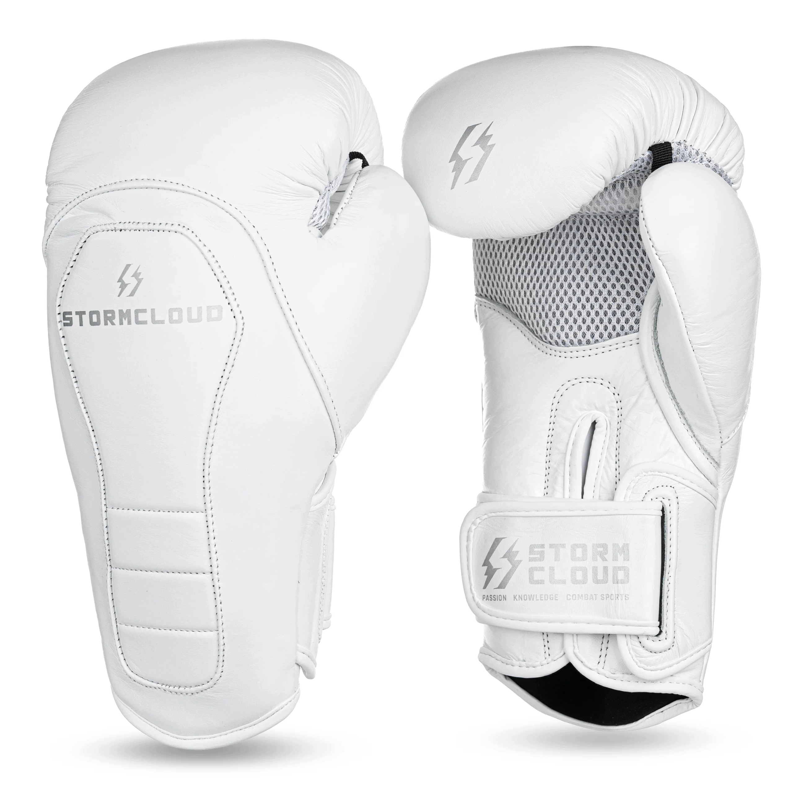 StormCloud Boxerské rukavice Havoc 2.0 Bílé/Stříbrné 14 oz