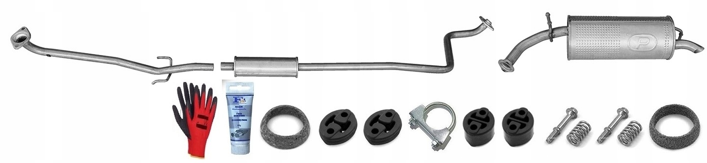 Toyota Yaris 1.0i 16V 48kW (2003-9/2005) Tlumič sada bonus