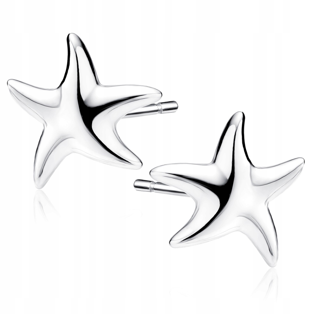 Kolczyki rozgwiazdy srebro pr. 925 rozgwiazda