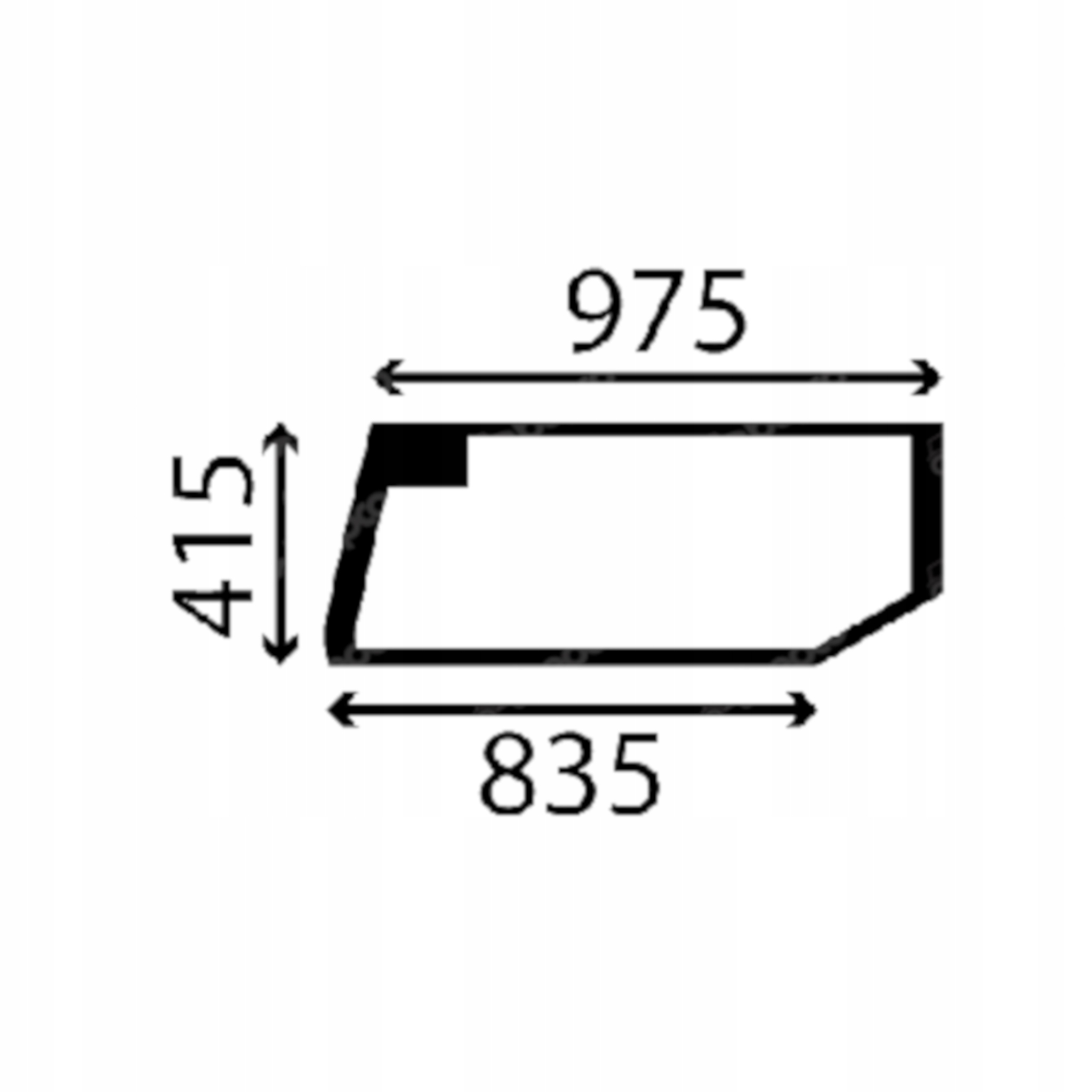 sklo Case dveře spodní levé Q2447030