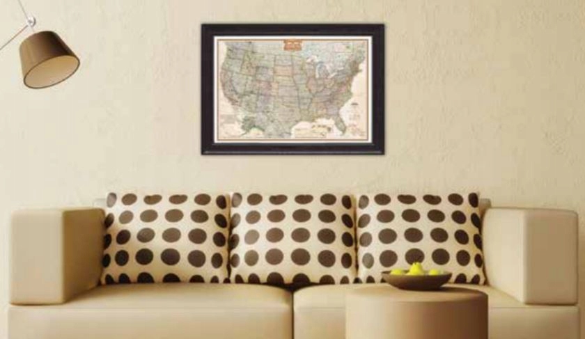 USA mapa ścienna 'KORKOWA' PINBOARD Wydawnictwo National Geographic