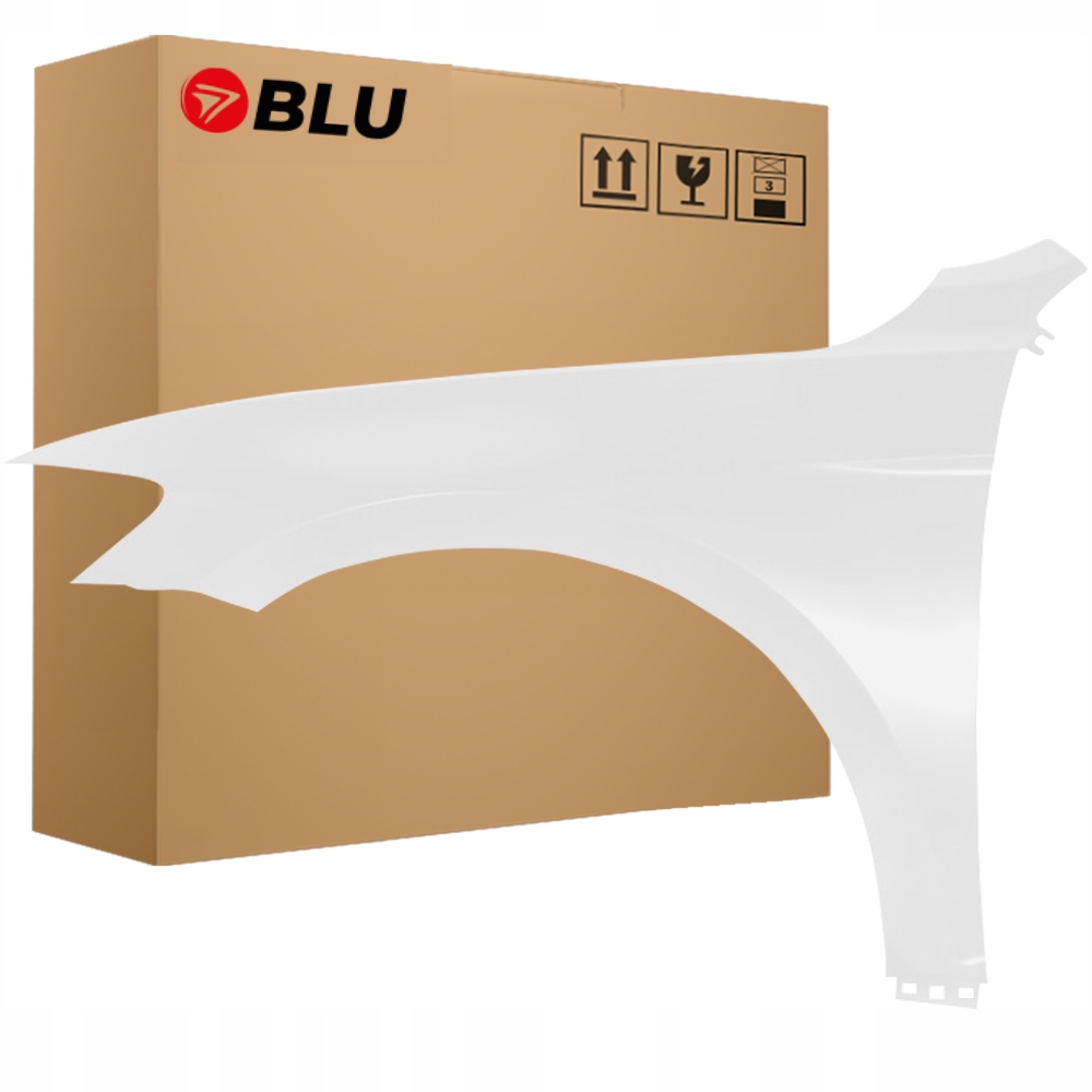 Blu Blatník Vw Passat B8 LC9A levý bílý 14-23 přední pozink PureWeiss