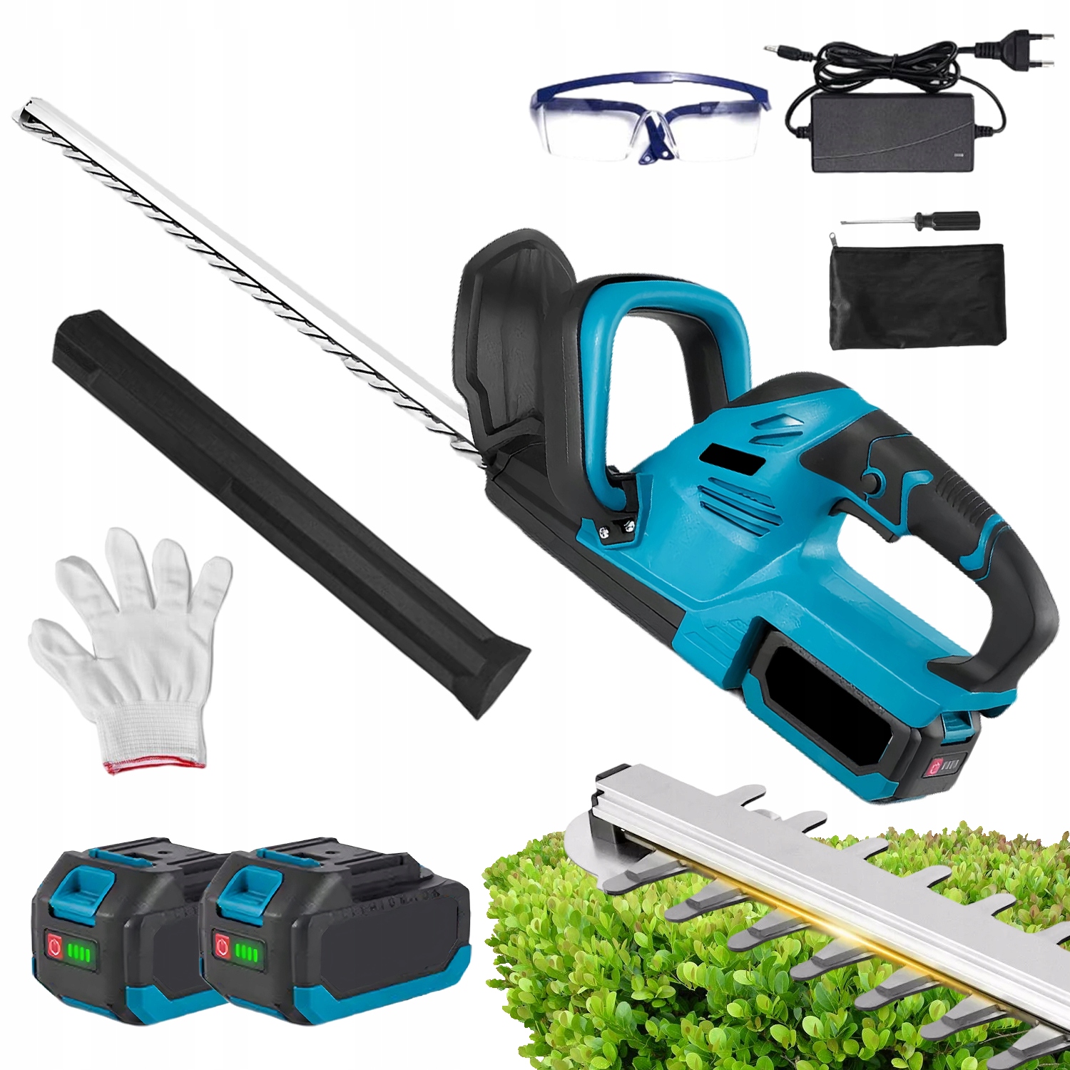 Elektrické Nůžky Na Živý Plot Pro Stříhání Větví 51 CM Z 2AKU