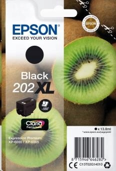 Čierny atrament Epson "Kiwi" Black 202XL Claria Premium Ink 13, 8 ml…