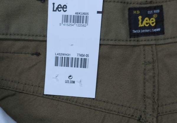 LEE BROOKLYN SPODNIE PROSTE KLASYCZNE W34 L32 Materiał dominujący bawełna