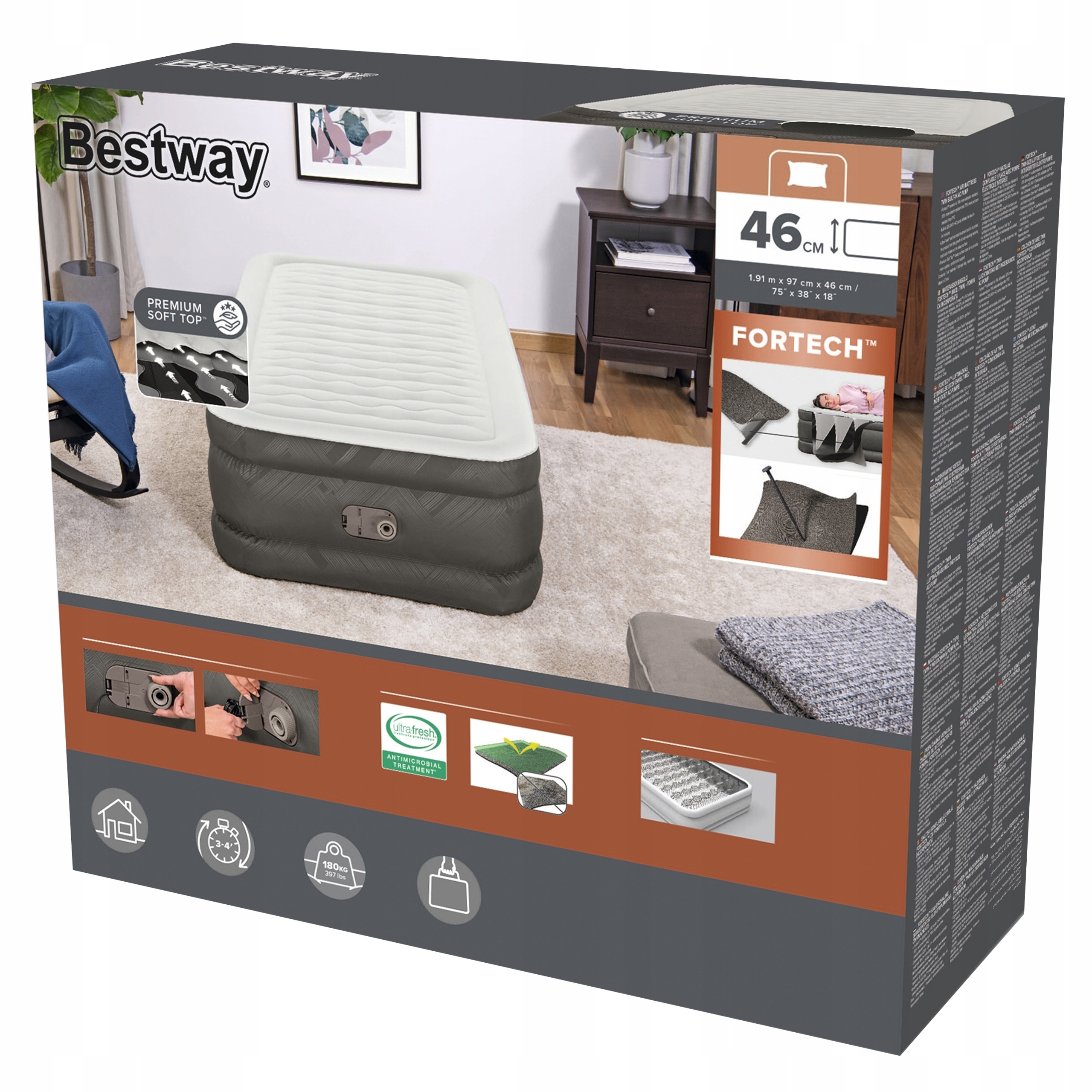 Matrace Bestway s elektrickou pumpou 191 x 97 cm
