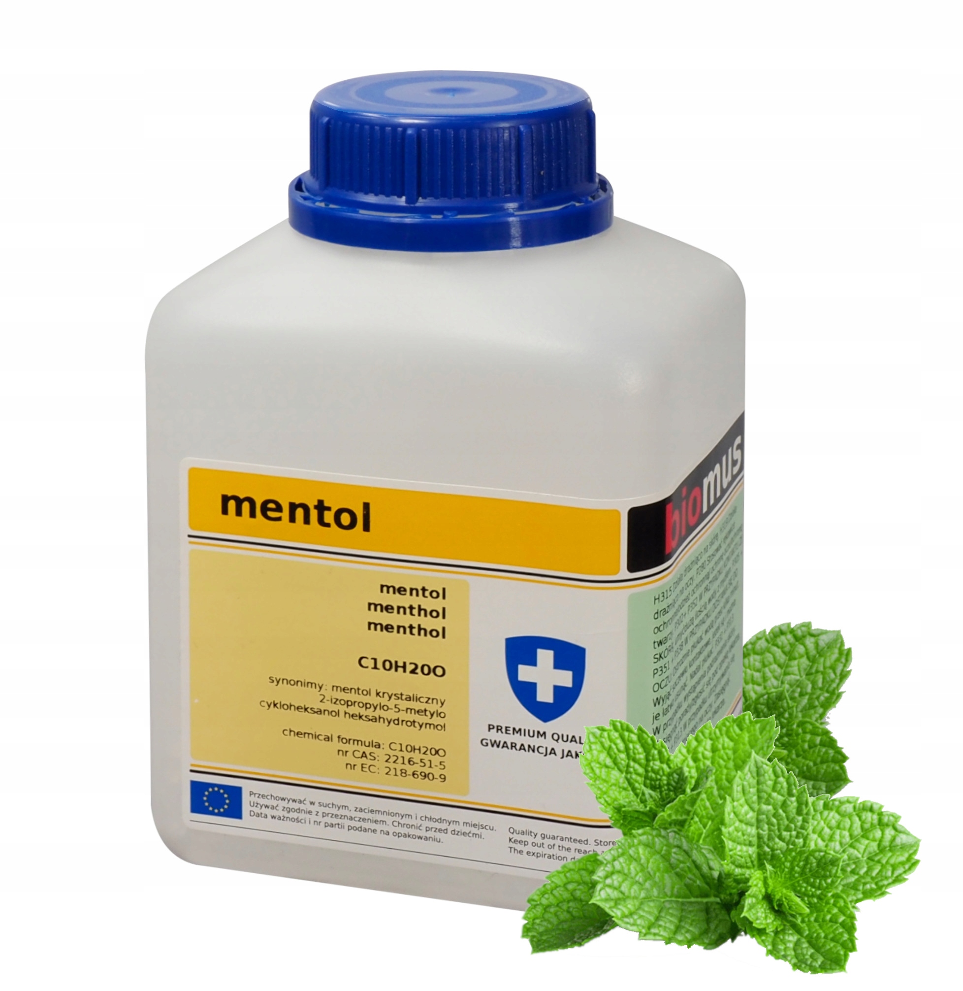 MENTOL krystaliczny czysty 250g BIOMUS