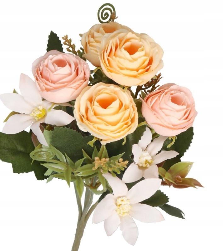 SZTUCZNE KWIATY JAK ŻYWE ROŚLINY RÓŻA RÓŻE BUKIET