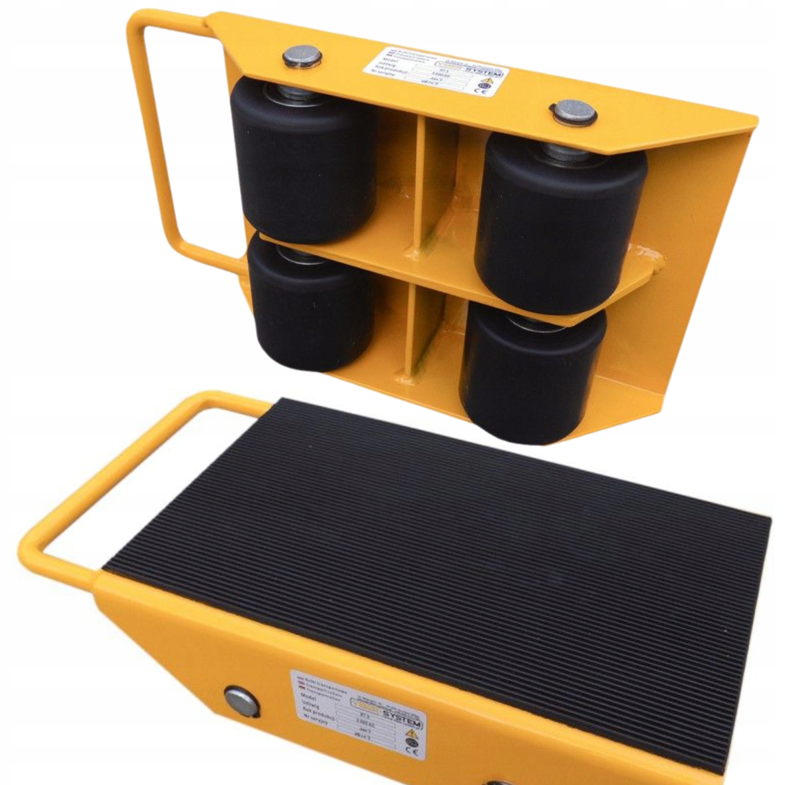 ROLKI TRANSPORTOWE 3000kg PLATFORMA TRANSPORTOWA 3T DO MASZYN MEBLI RT3