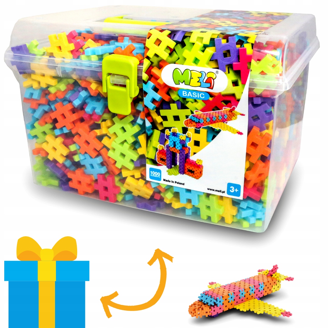 

Klocki Meli Basic 1000 Elementów Travel Box