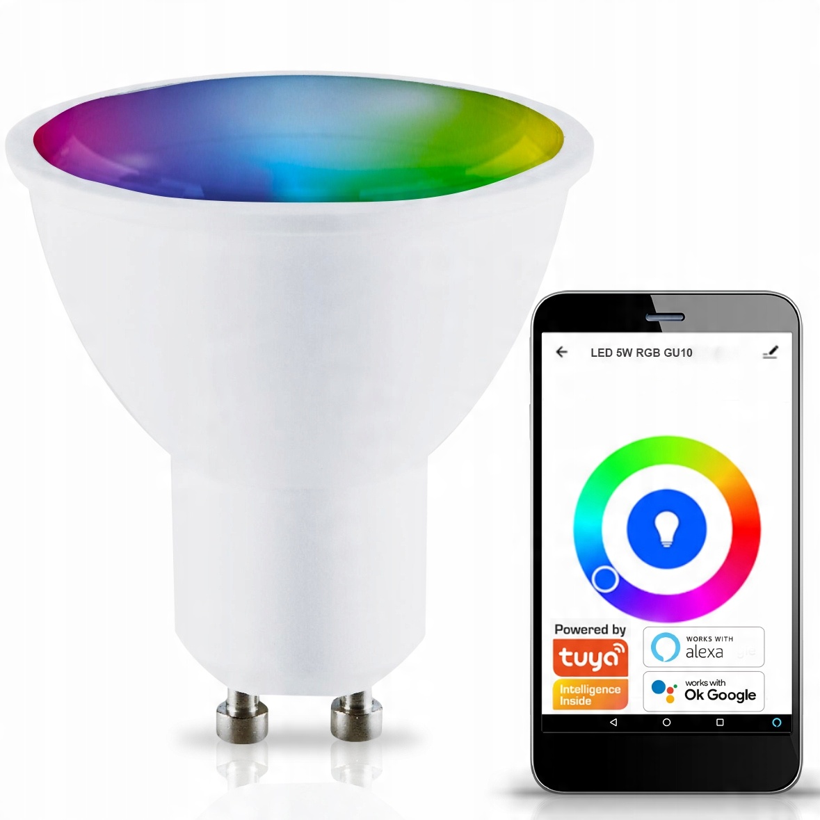 

Żarówka Led GU10 5W Rgb Cct Smart Life Home Tuya