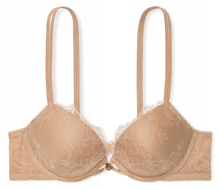 Krajková podprsenka Victoria's Secret push-up béžová 75C (34C)