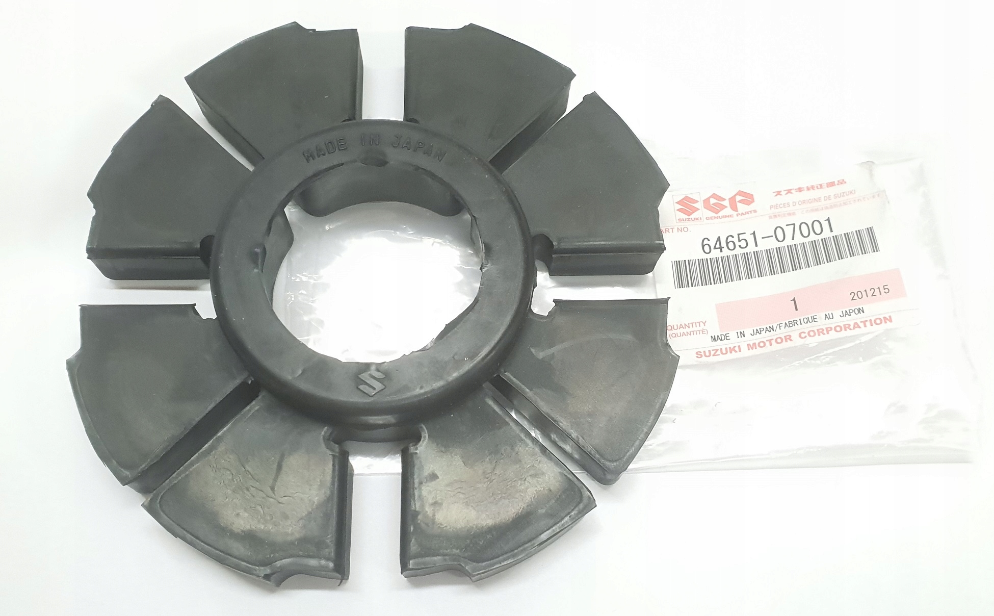 GUMY GUMA ZABIERAKA TYLNEGO KOŁA SUZUKI GN GS GT GZ TU 125 250 ORYGINAŁ Numer katalogowy części 64651-07001