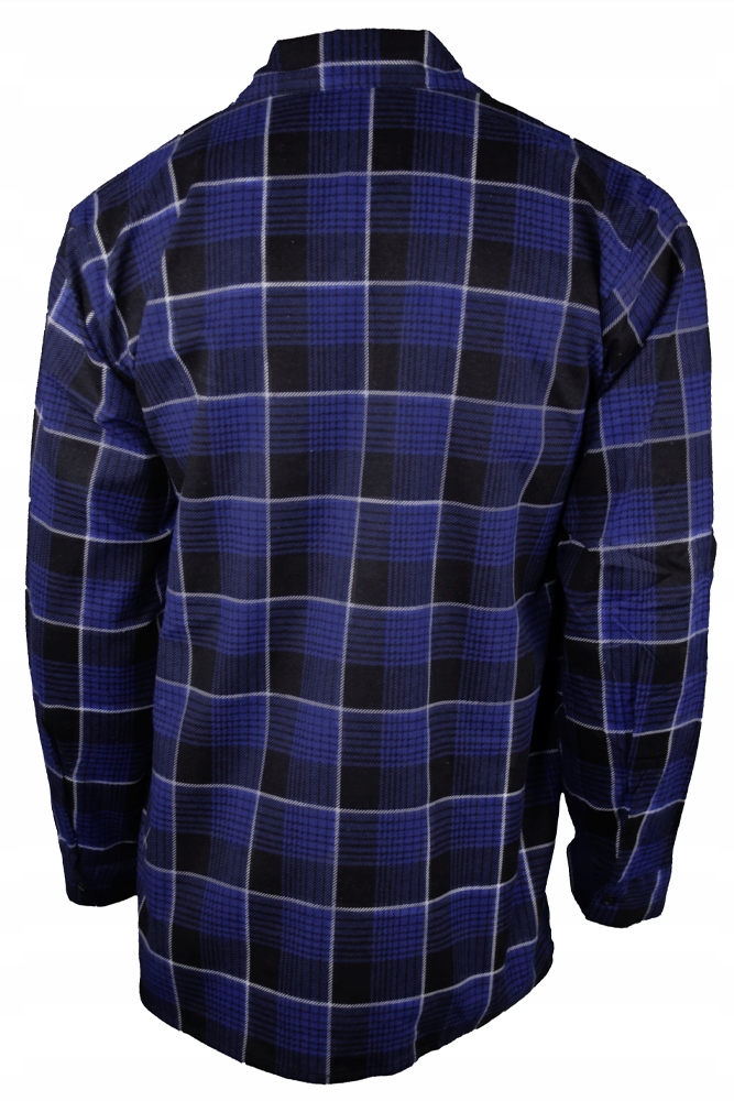 KOSZULA ROBOCZA FLANELOWA BAWEŁNIANA NIEBIESKA modna krata XL Model multicheck hera BLUE