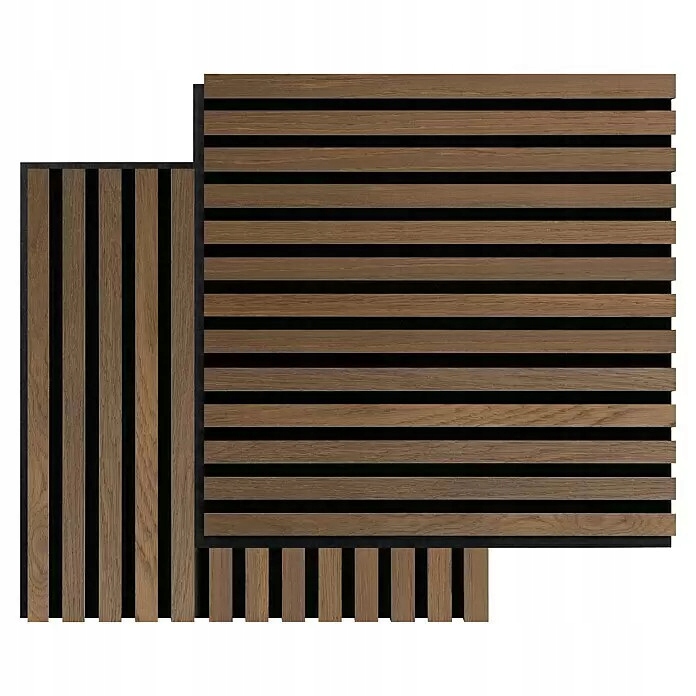 Akustický panel FibroTech, olejovaný dub, 520 x 520 x 22 mm, 2 ks