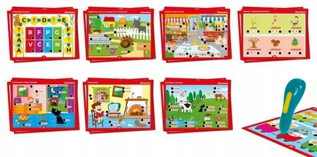 CLEMENTONI Mówiące pióro 500pytań Litery50780 Minimalny wiek dziecka 3