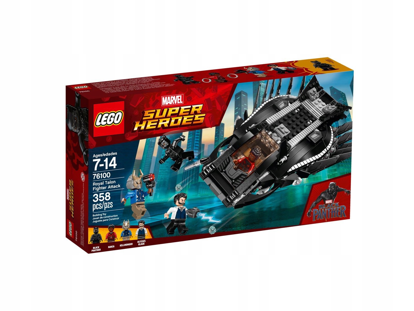 ### Lego Marvel Heroes 76100 Černá pantera Royal Talon Nakia Ulisses