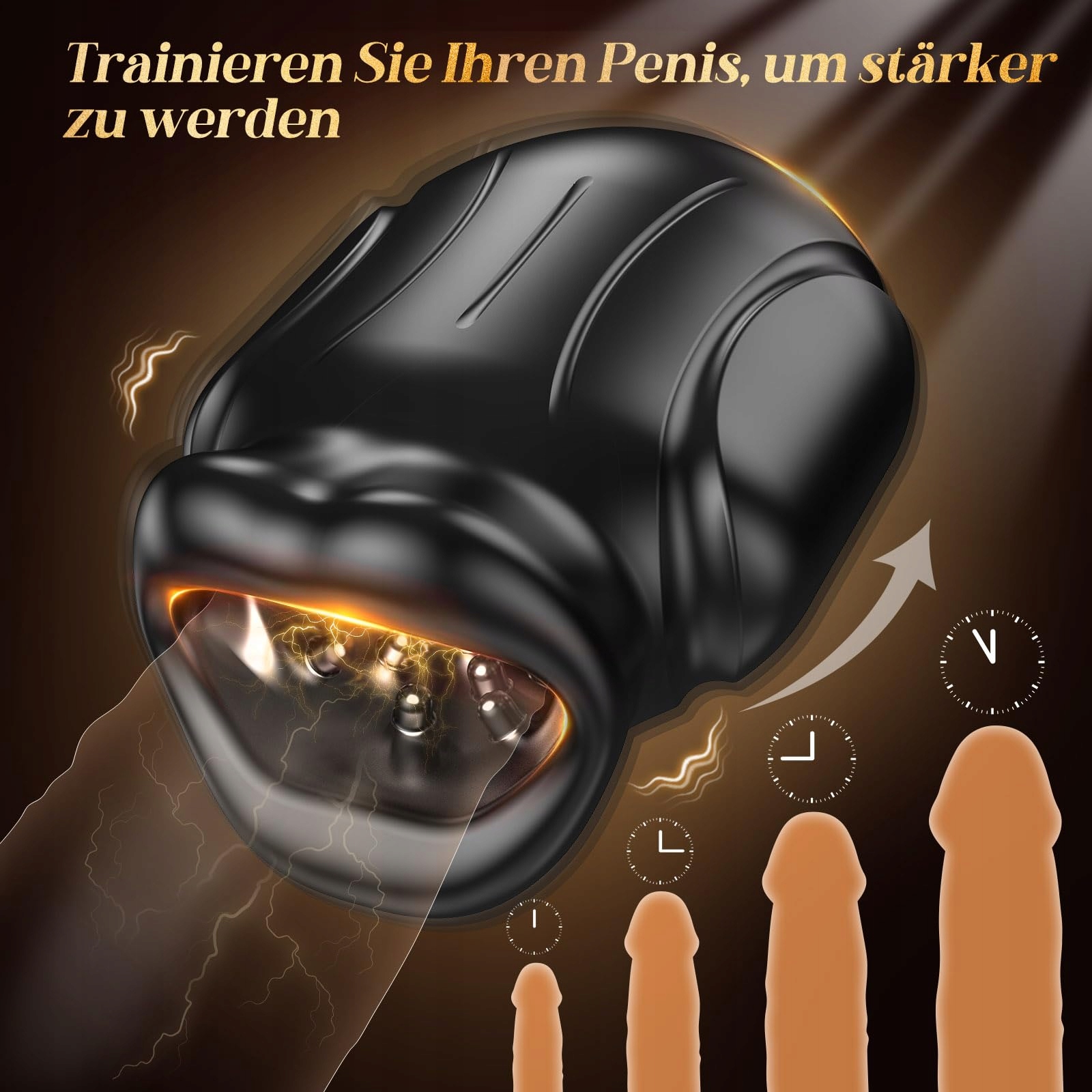 4 IN 1 Męski Masturbator Oralny Stymulator Elektryczny Wibrator z APP — miniatura 5