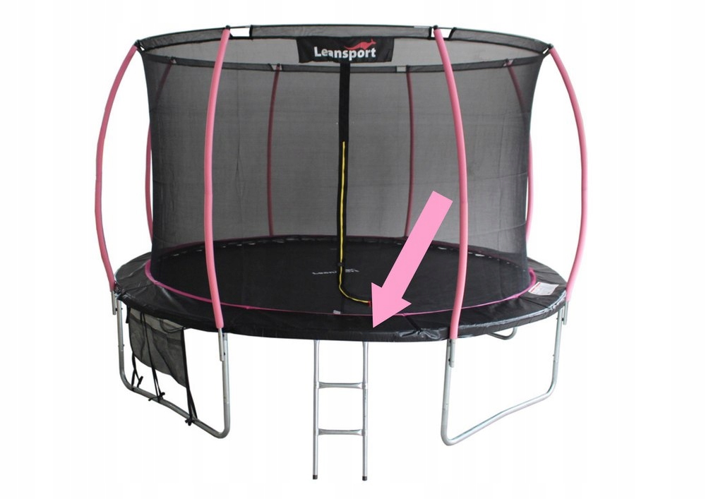 OSŁONA NA SPRĘŻYNY DO TRAMPOLINY SPORT MAX 8FT CZARNO-RÓŻOWA